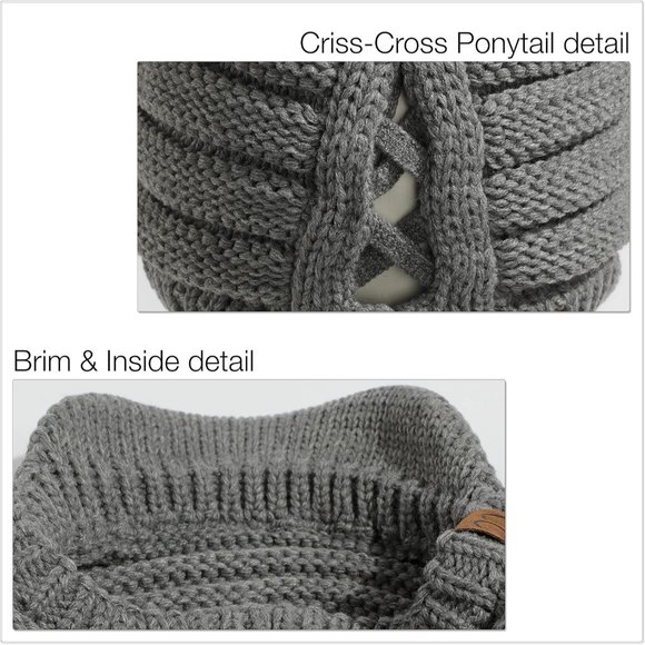 Hatsandscarf Exclusives Women\'s Ribbed Knit Hat with Brim main image 4